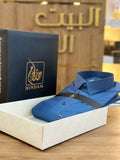 ثوب هندام رجالي لون ازرق غامق ناعم hindam men thobe premium quality