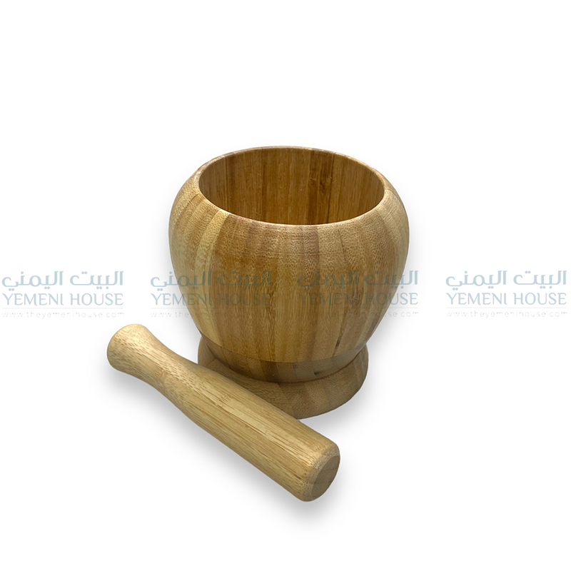 مدق الثوم من اليمن Wooden Pestle
