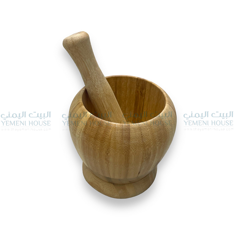 مدق الثوم من اليمن Wooden Pestle