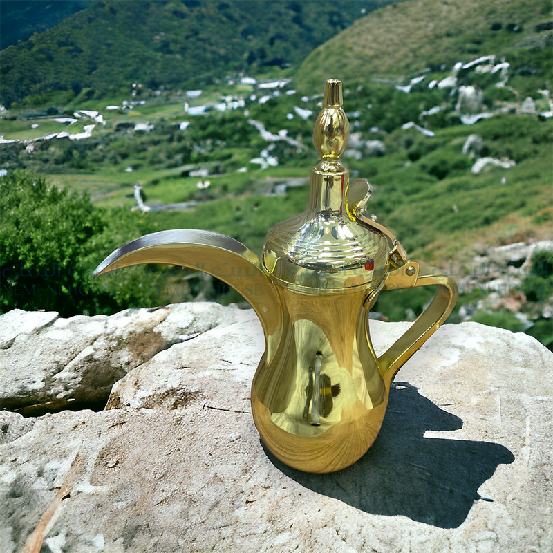  Yemeni Flask دلة حديد نحاس فاخرة حجم صغير