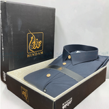 ثوب هندام رجالي فاخر لون كحلي غامق premium quality men thobe hindam