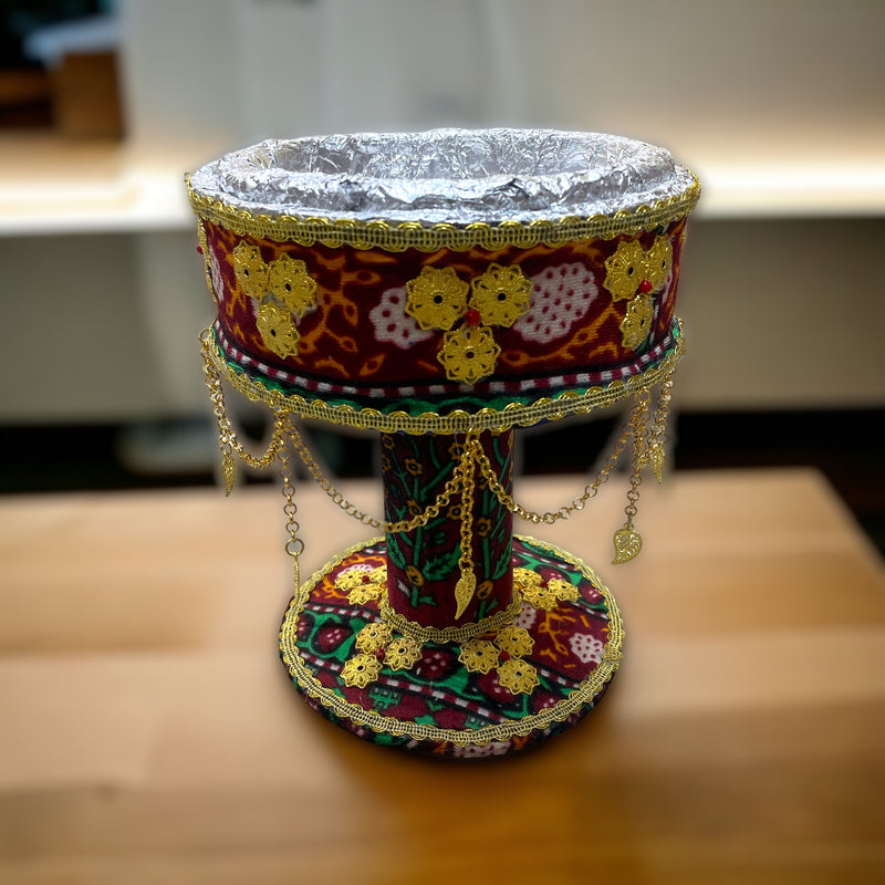 موقد صنعاني مزخرف ذهبي حجم كبير