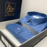 ثوب هندام رجالي لون ازرق غامق ناعم hindam men thobe premium quality