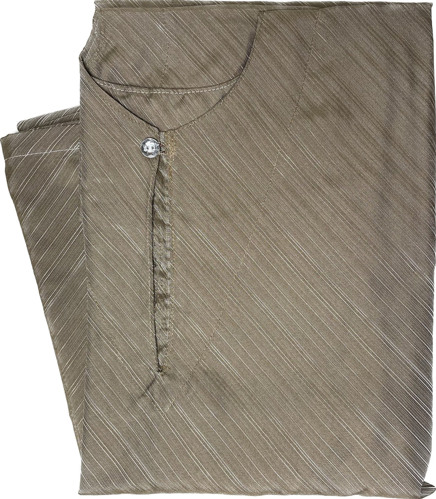 لبس العرسان اليمني قطعتين لون بني فاتح 