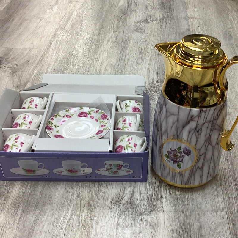 طقم فناجين مع ثلاجة روعة