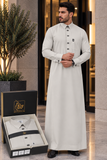 ثوب هندام رجالي لون بيج فاتح فخم hindam men thobe premuim quality