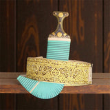 جمبيه عزيري شبيه الصيفاني طبق الاصل حروف ملبس ذهب مبسم فضه عسيب حاشدي نصله ستيل تقط المسمار ابو عمدان حزام عمل يدودي اصلي