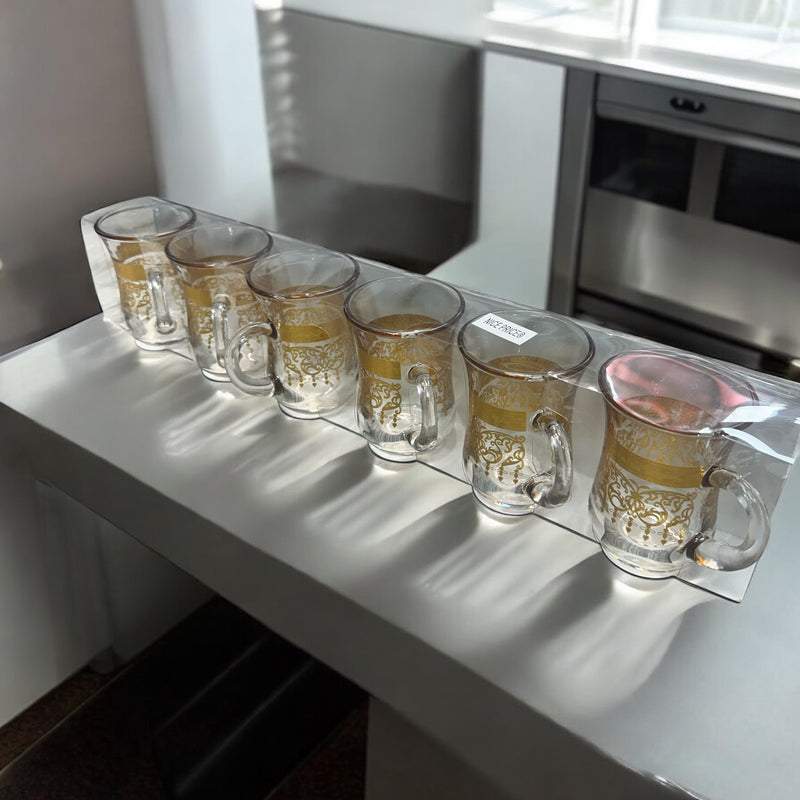 Turkish tea set طقم كاسات تركي مذهب