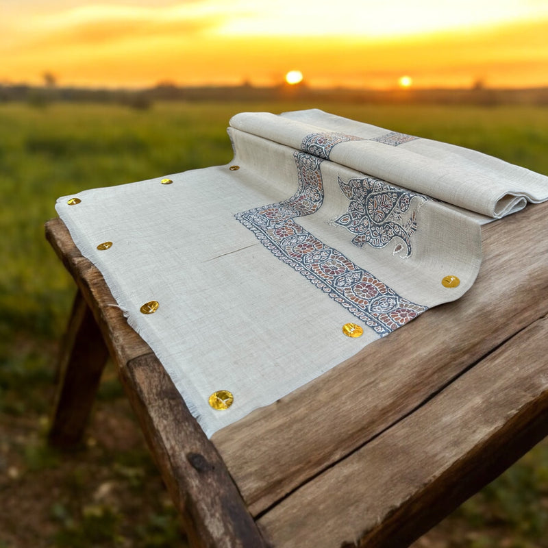 شال صوف كشميري باشمينا درجة أولى Premium Quality Pashmina Kashmiri Shal