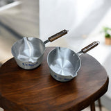 طقم طناجر العصيد او (الحليب) ٢ حجم صغير milk pan 2 set small