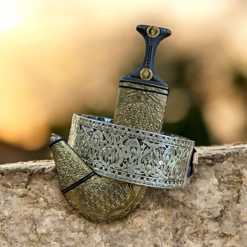 Jambiya for men جمبيه ذهبي رجالي