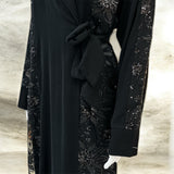 عبايه نسائيه فاخره من اليمن حزام جانبي