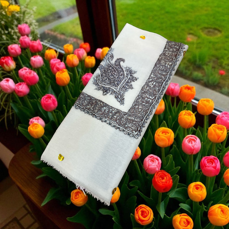 Premium quality Kashmiri shal super turma شال صوف سوبر ترمه كشميري درجه اولى