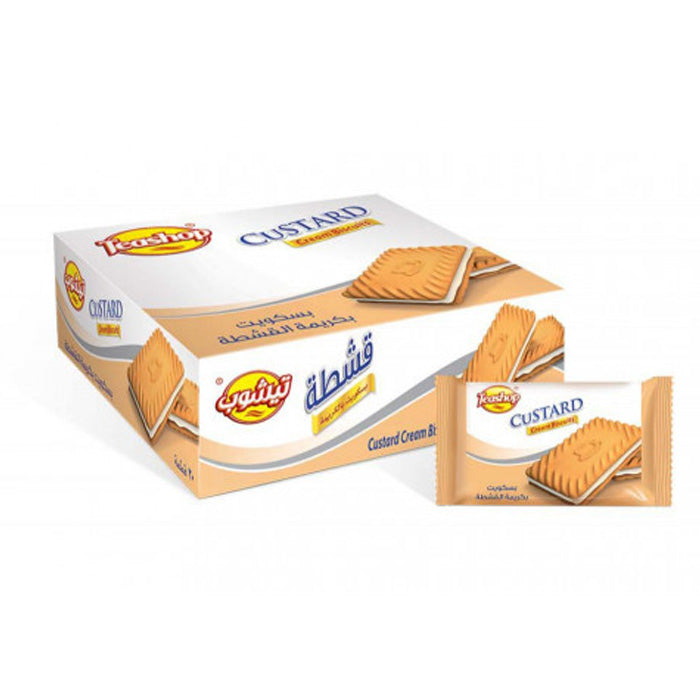 بسكويت تيشوب بالقشطة Teashop Custard Biscuits