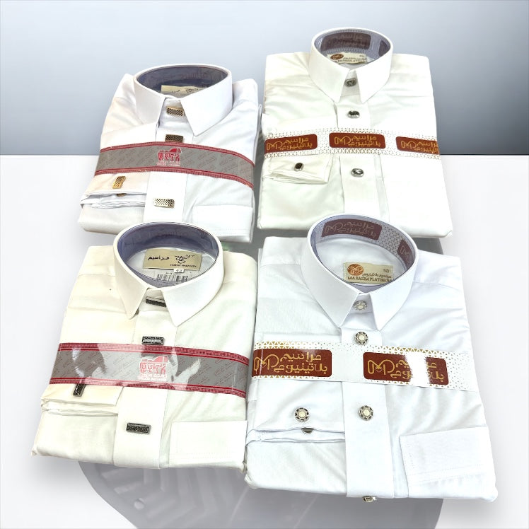 اثواب شبابي ولادي ابيض و سكري فقط