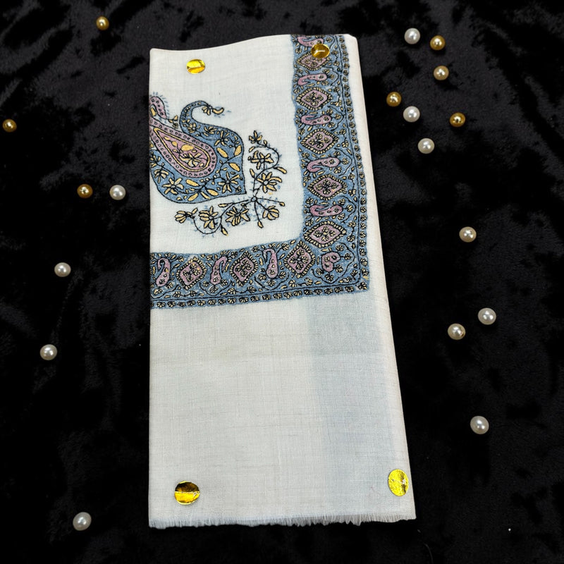 ‏شال صوف كشميري باشمينا درجة أولى ￼ premium Kashmiri shawl pashminaMinna