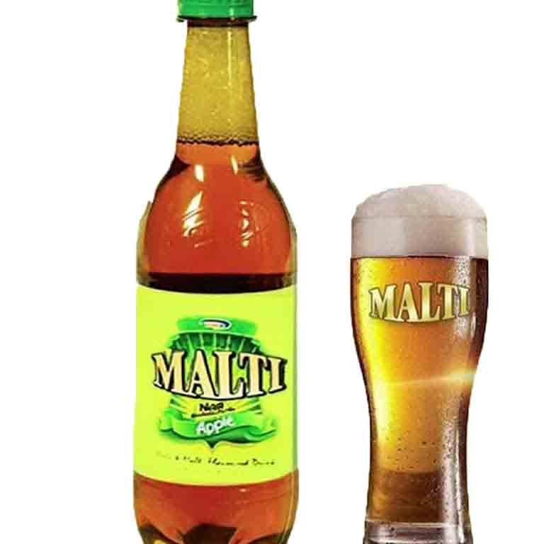 مالتي شراب الشعير بنكهة التفاح من اليمن  Malti drink from Yemen