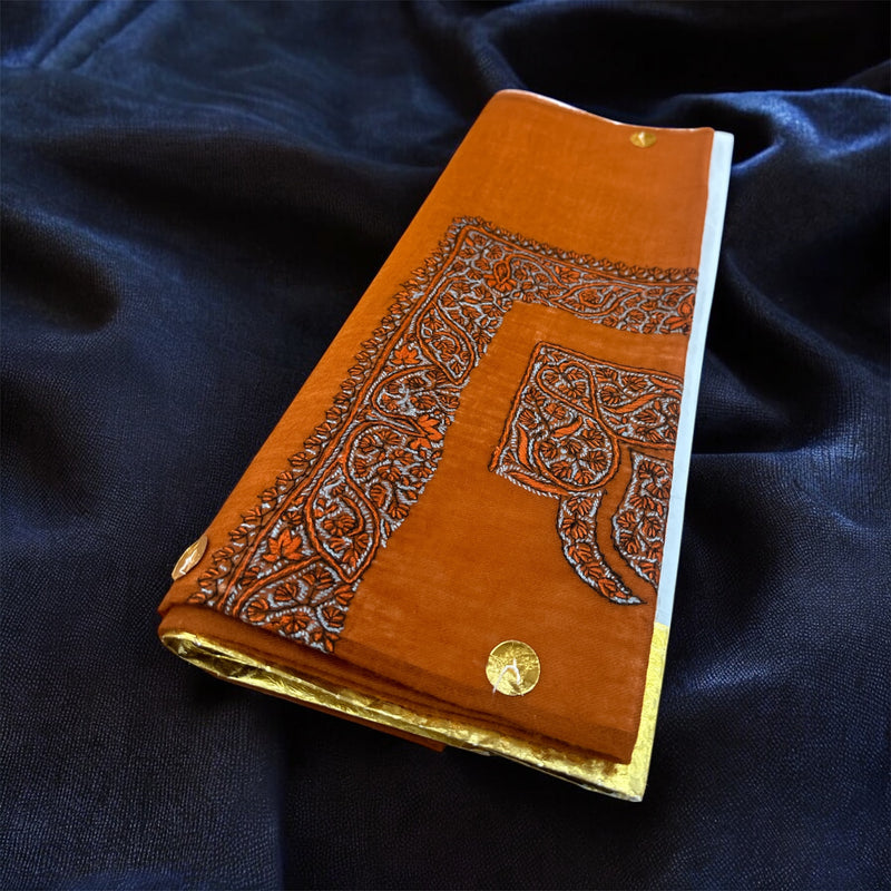 Premium quality Kashmiri pashmina shawl شال صوف كشميري باشمينا درجه اولى لون بني ￼