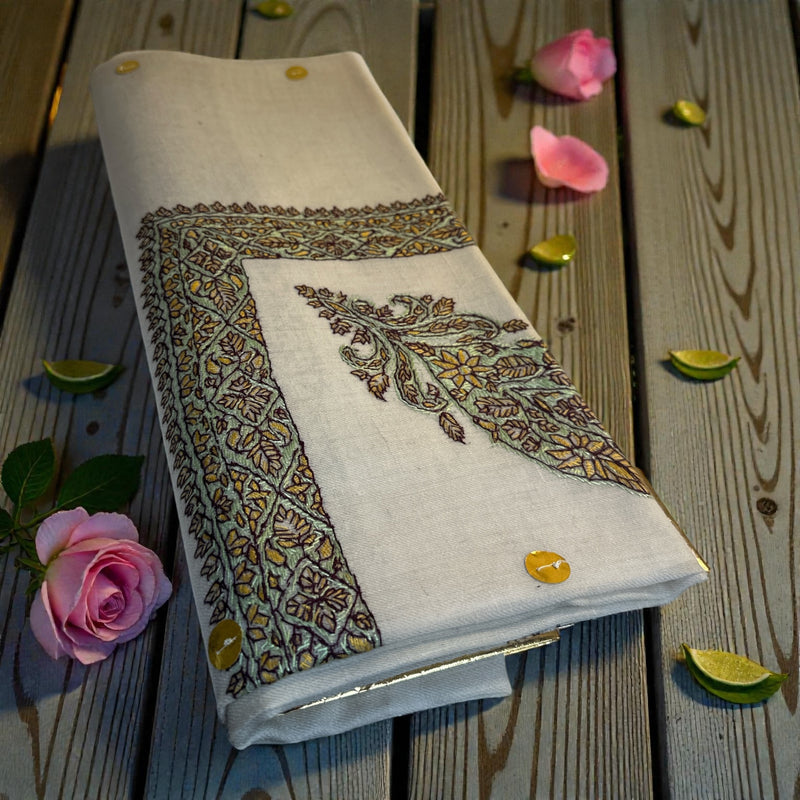 ‏شال صوف سوبر باشمينا كشميري درجة أولى Kashmir premium pashmina wool shawl