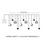 زينة رمضان مضيئه الهلال والنجمه