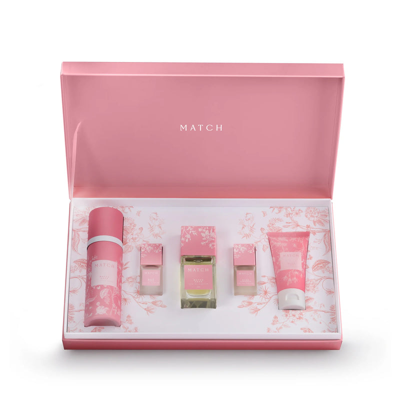 طقم عطور بينك ماتش النسائي match perfume set for women