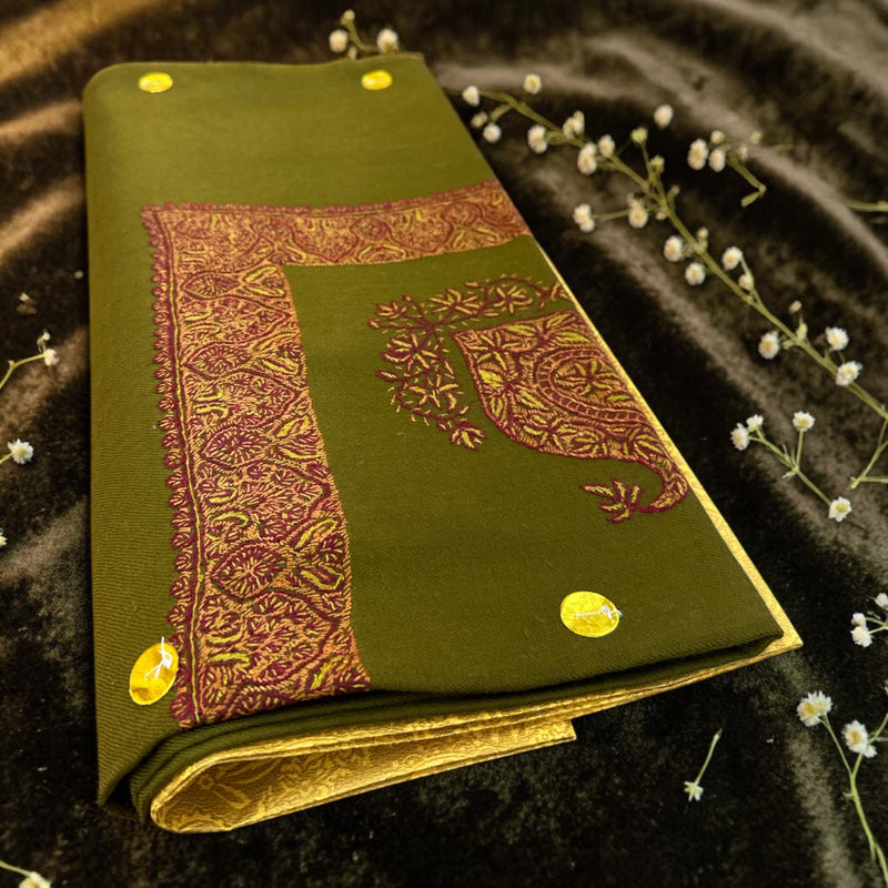 شال صوف كشميري باشمينا درجة أولى Premium Quality Pashmina Kashmiri Shal