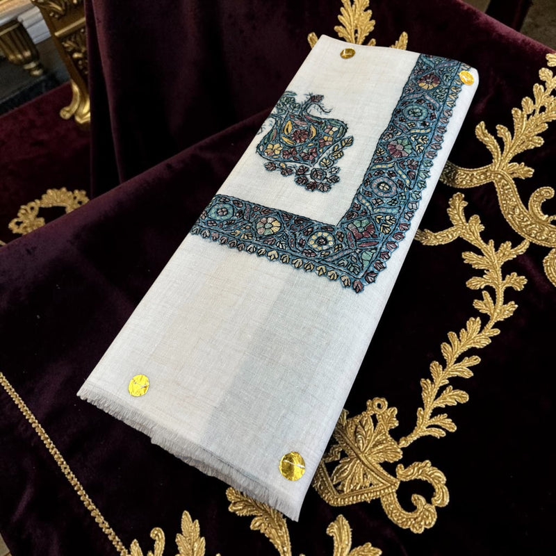 شال صوف كشميري باشمينا درجة أولى Premium Quality Pashmina Kashmiri Shal