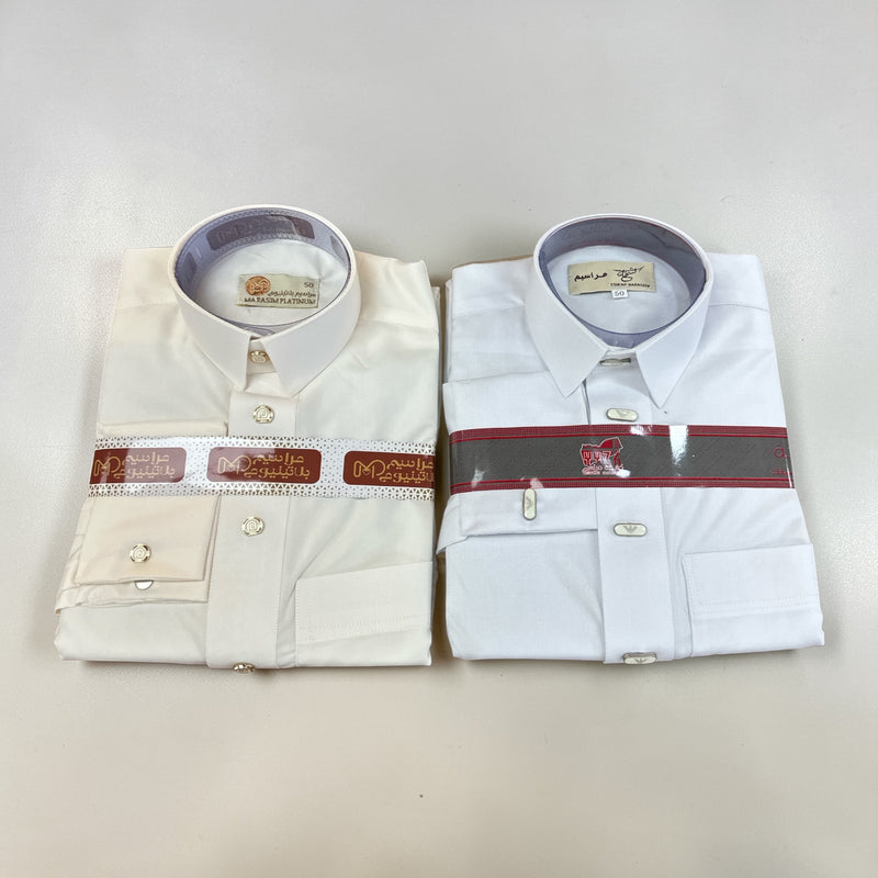 اثواب شبابي ابيض و سكري فقط