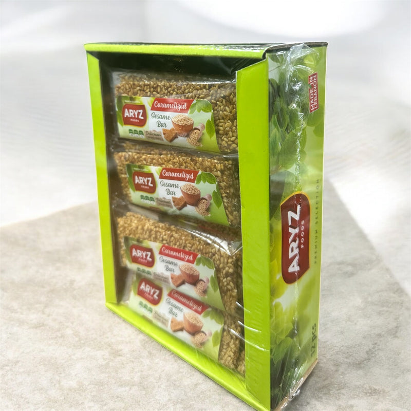 Sesame bar box سمسميه (مجلجل) سكر خفيف علبه كامله