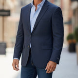 كوت رجالي فاخر لون كحلي غامق