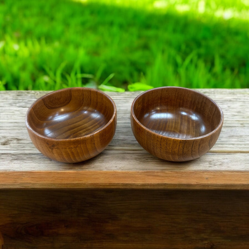 صحون الشربه و المرق  soup wooden bowls
