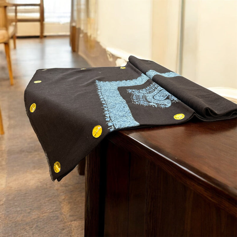 Premium quality Kashmiri wool shawl pashmina شام صوف كشميري باشمينا درجه اولى