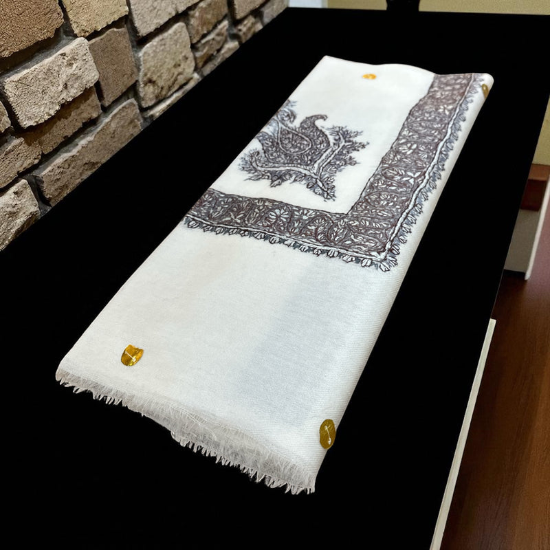 Premium quality Kashmiri shal super turma شال صوف سوبر ترمه كشميري درجه اولى