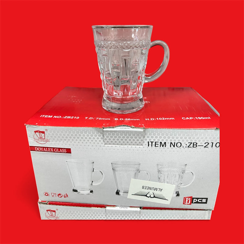 طقم كاسات الشاي ٦ كاسات