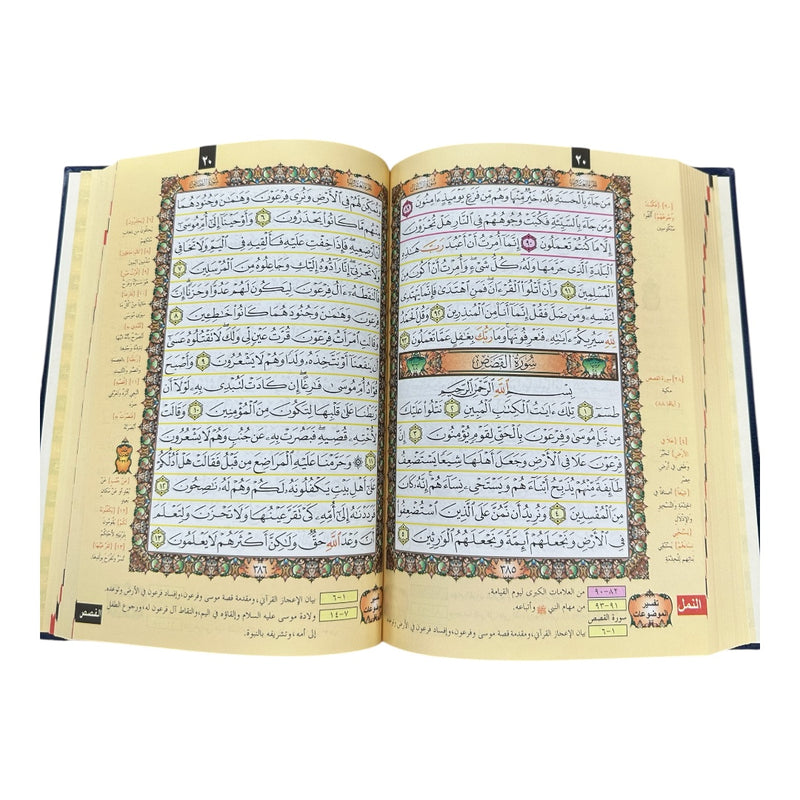 كتاب القرآن مصحف مع المعاني و التفسير حجم وسط⁩⁩ Quran Medium with tafseer