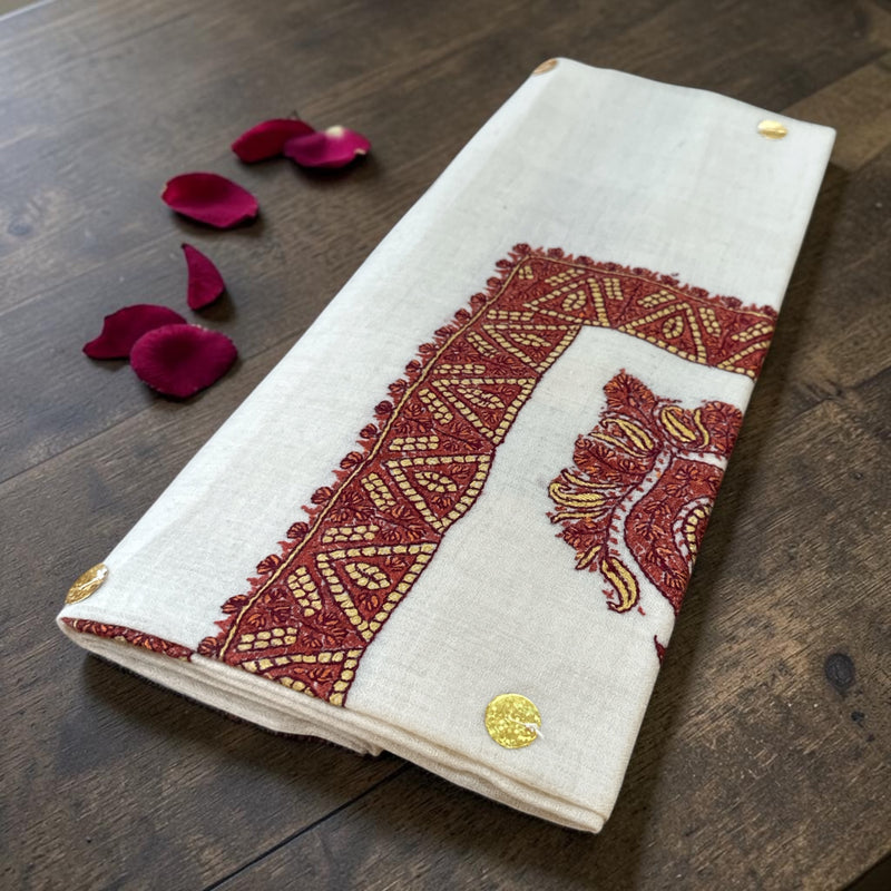 شال صوف كشميري باشمينا درجه اولى  premium quality Kashmiri shawl pashmina