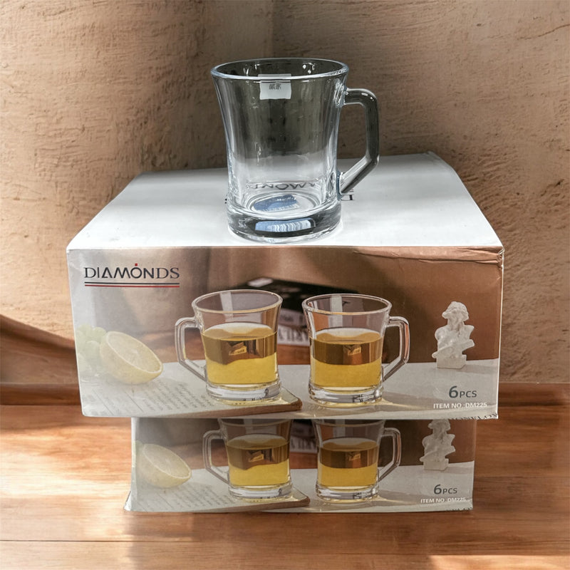 كاسات الشاي ٦ قطع صافي