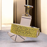 جمبيه عزيري مقلد طبق الاصل صيفاني حزام يدوي جلد عسيب ماربي صافي حروف مطلي ذهب سله  ستيل تقط المسمار مبسم فضه خالص