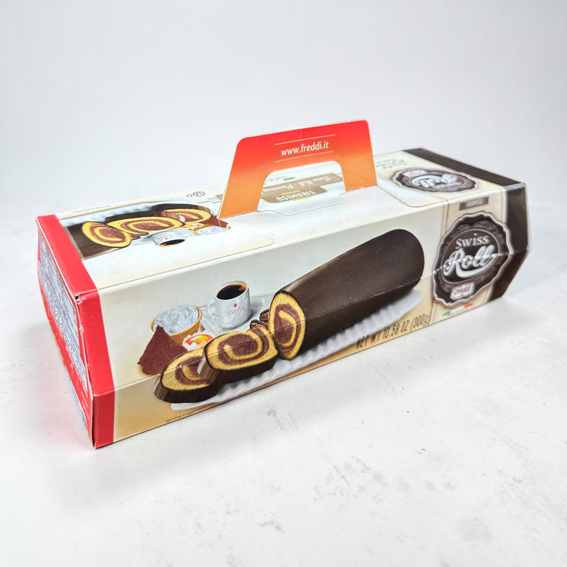 Chocolate Swiss rolls cake كيك محشي شكولاته