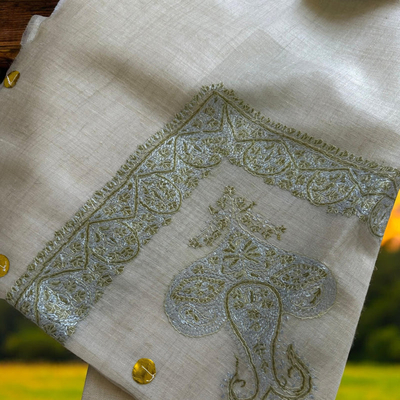 شال صوف كشميري باشمينا درجه اولى  premium quality pashmina Kashmiri shawl