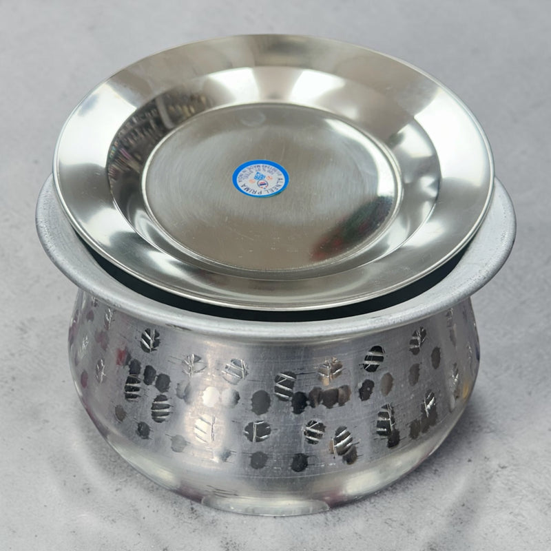 صحن البرمه مع الغطاء من اليمن حجم وسط