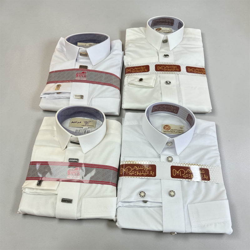 اثواب شبابي ولادي ابيض و سكري فقط