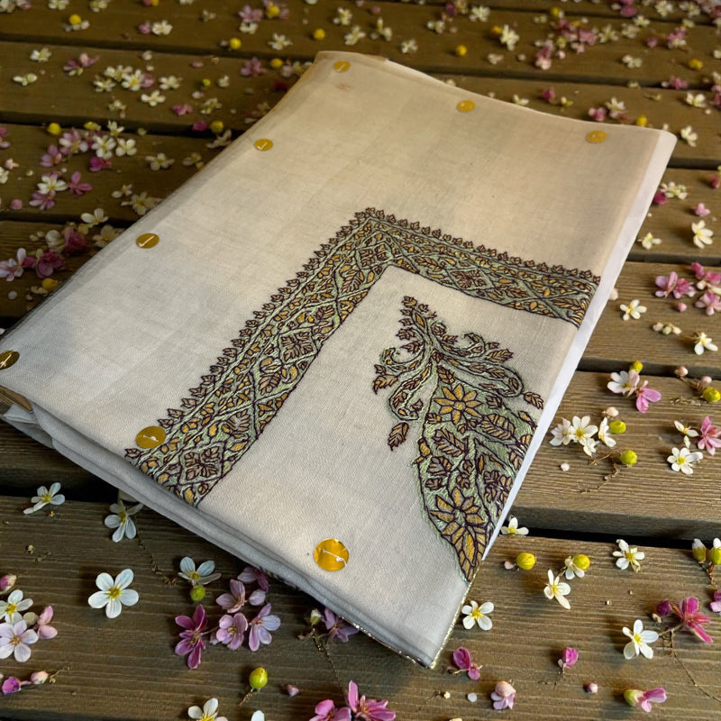 Premium quality Kashmiri pashmina shawl شال صوف كشميري باشمينا درجه اولى لون نادر ￼