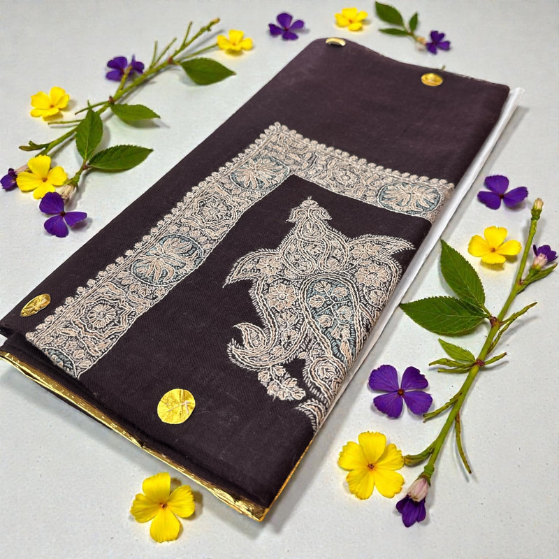 شال صوف كشميري باشمينا درجة أولى Premium Quality Pashmina Kashmiri Shal