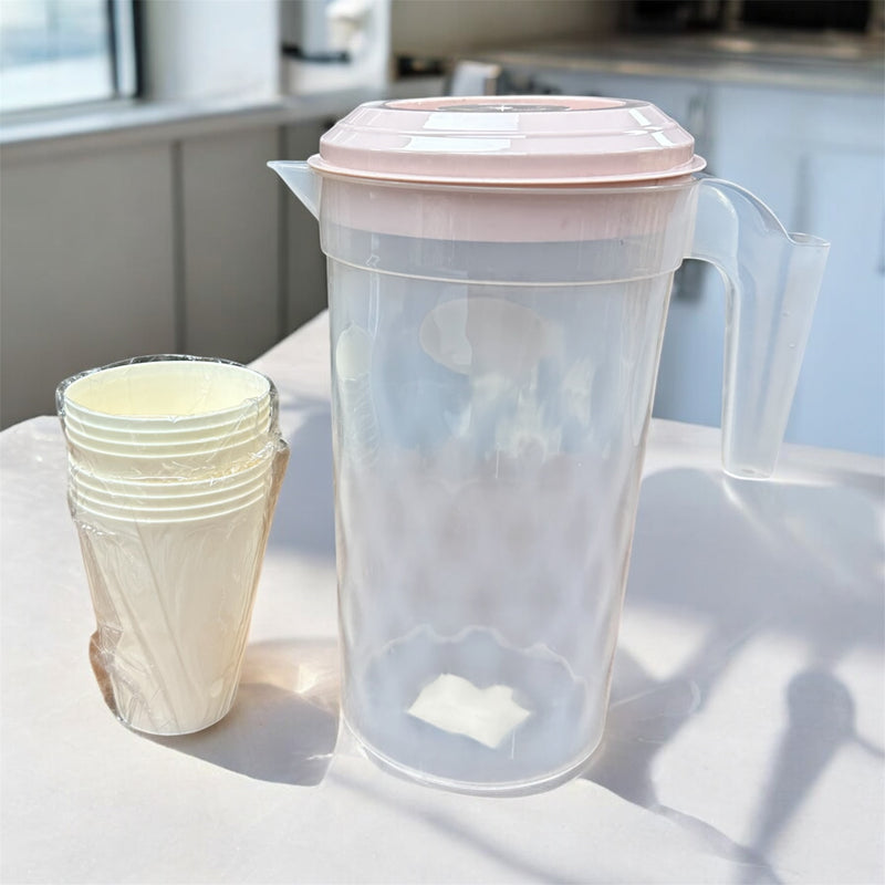 جاك عصير بلاستك مع كاسات