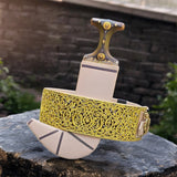 جمبيه عزيري مقلد طبق الاصل صيفاني حزام يدوي جلد عسيب ماربي صافي حروف مطلي ذهب سله  ستيل تقط المسمار مبسم فضه خالص