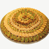 ‏ The Royal kunaffa & baklava platter صحن الكنافة ‏و البقلاوة الملكي