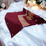 ‏شال صوف سوبر باشمينا كشميري درجة أولى Kashmir premium pashmina wool shawl