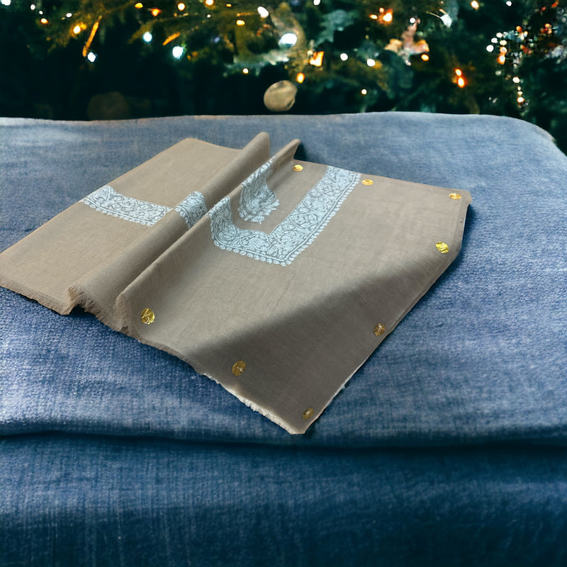 شال صوف كشميري باشمينا درجة أولى Premium Quality Pashmina Kashmiri Shal