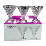 طقم كاسات الايسكريم زجاجي ٦ كاسات